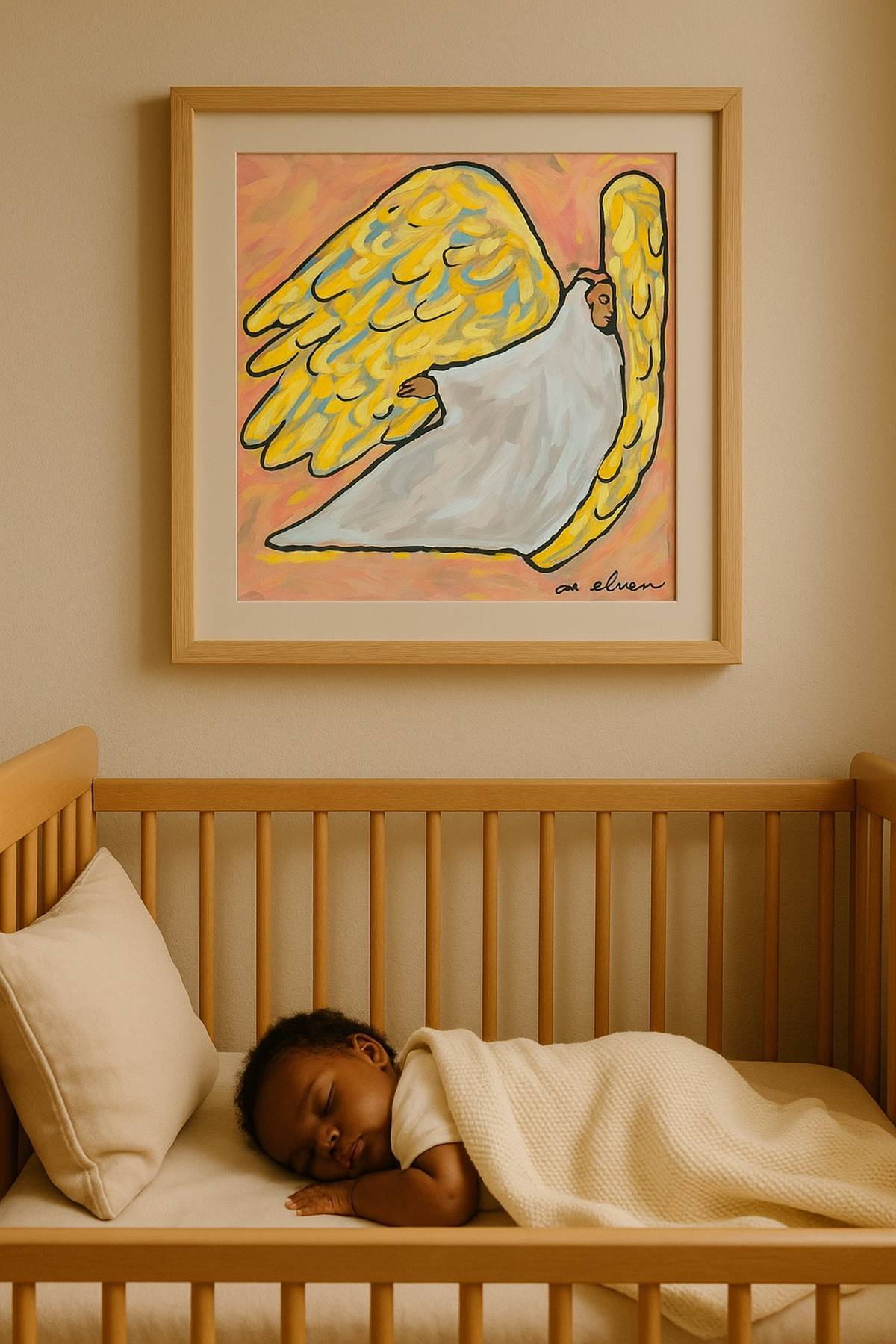 KOOMOR Bible-inspired illustration about the Creator God and the story of Jesus for a child’s room